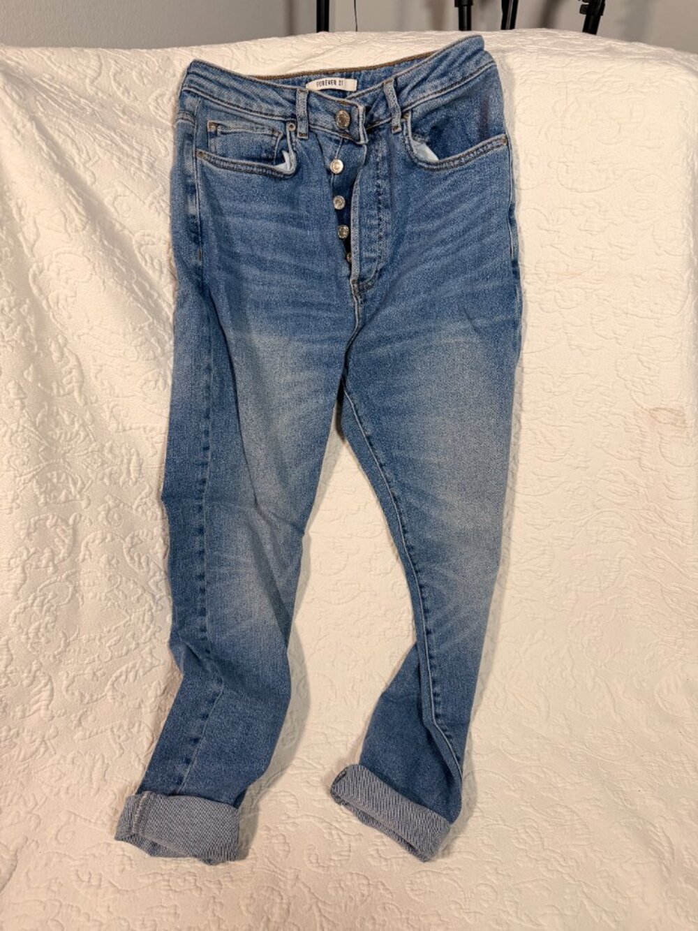 Forever 21 Women's High Waisted Jean Capris - Picture 9 of 9